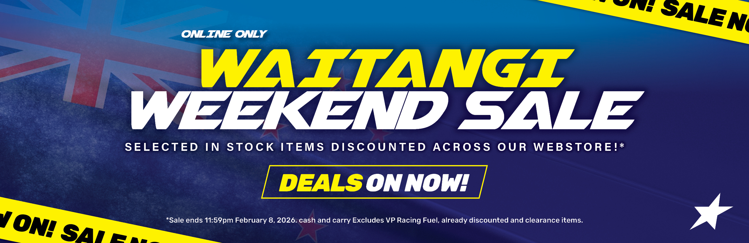 Waitangi Weekend Sale!