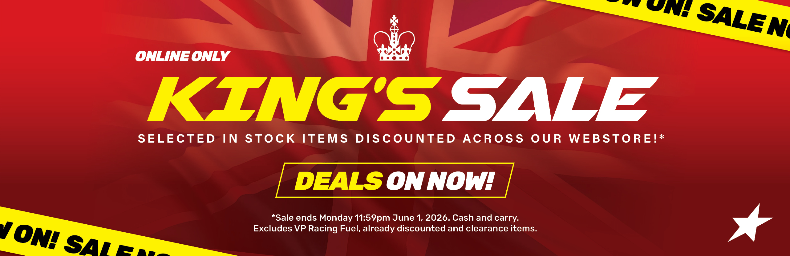 King's Sale - Ends 11:59pm Monday June 1, 2026