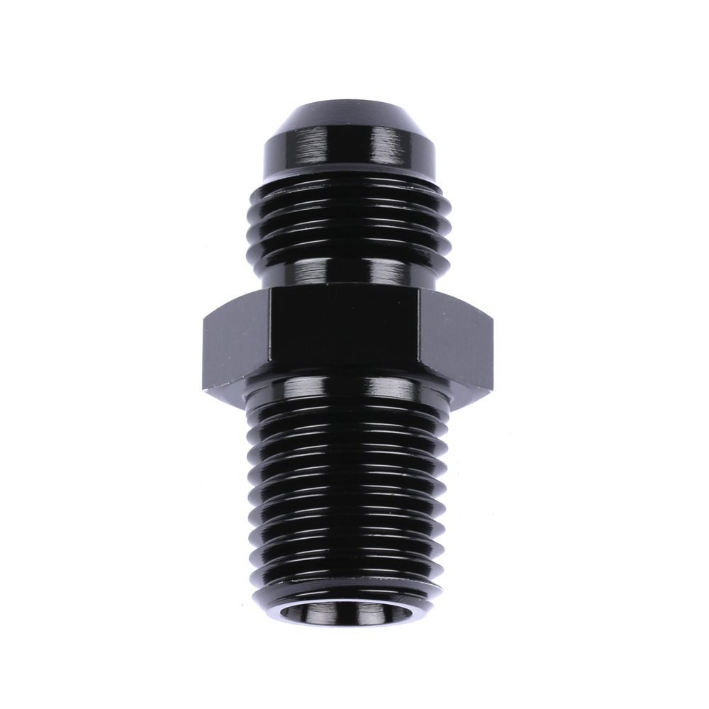 Fitting -6AN to 1/4 npt alloy adapter