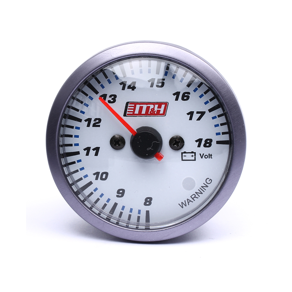 M&H Electrical Volts Gauge White Face