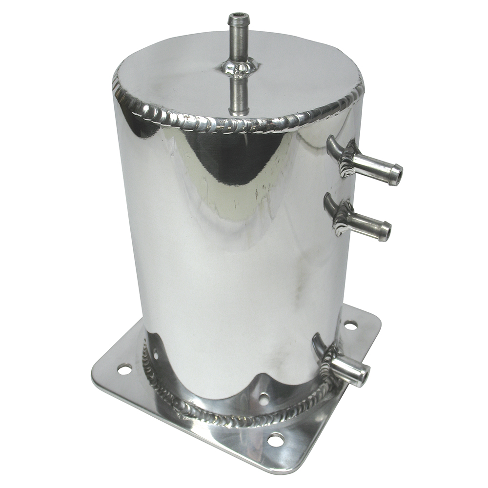 Fuel surge tank 2 litre polished