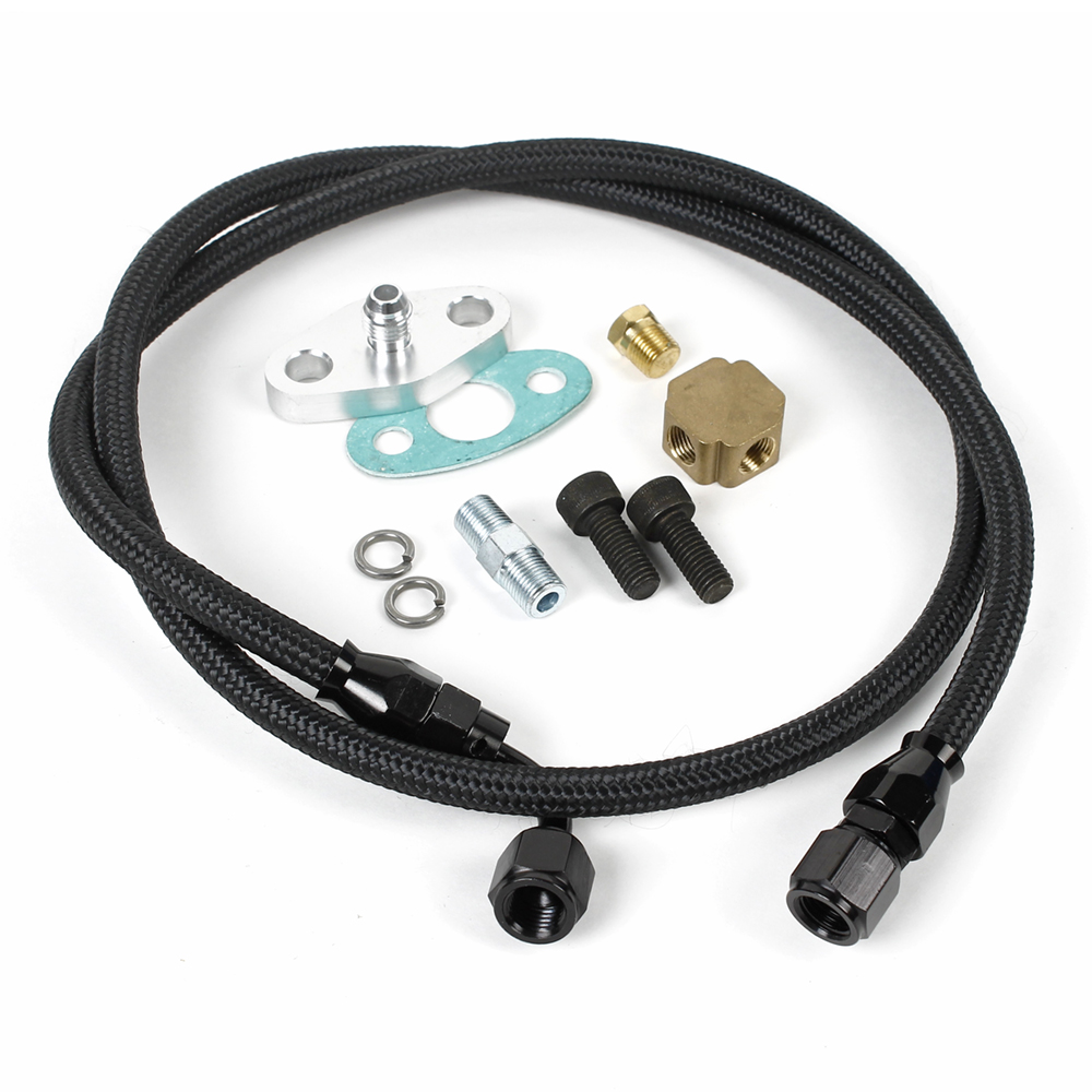 Turbo T3/T4 oil feed line kit