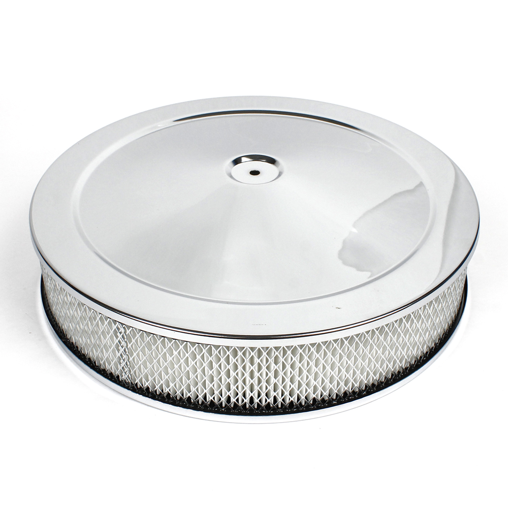 Air Cleaner Chrome Drop Base 14" x 3"