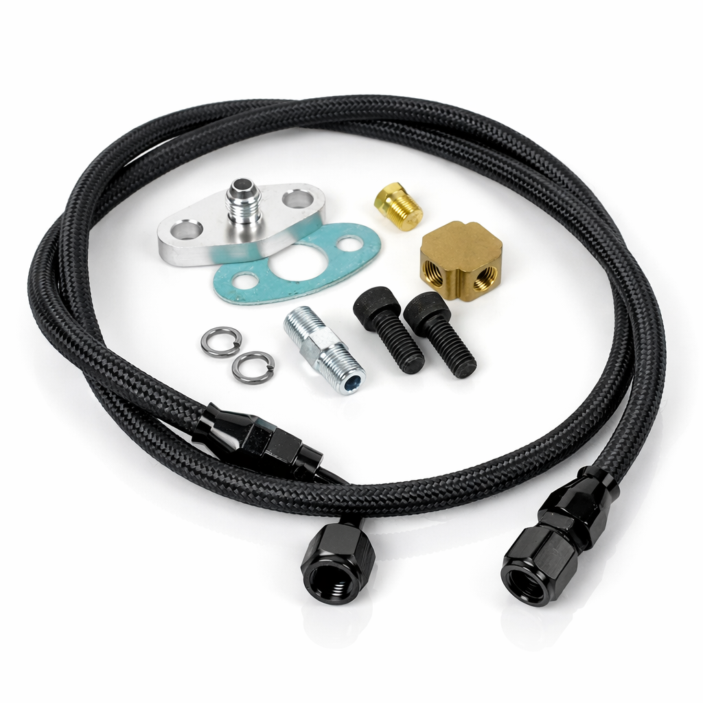 T3 T4 turbo oil feed line kit